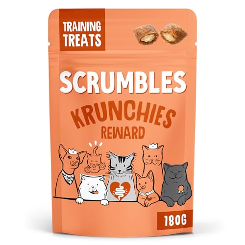 Scrumbles Krunchies Chicken Training Cat Pillow Treats 180g - down 25.00% (£1.00) to £3.00 from £4.00