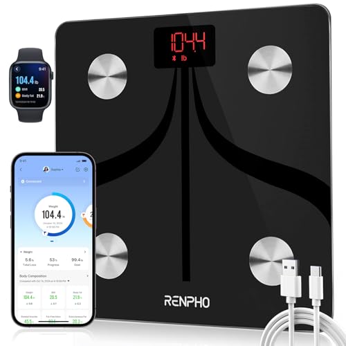 RENPHO Smart Body Fat Scales U... Fat, BMI, Muscle Mass, Elis 1 - down 4.60% (£1.12) to £23.23 from £24.35