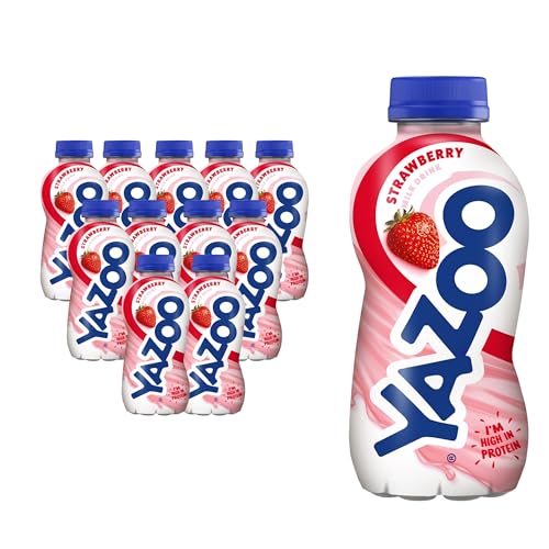 YAZOO Strawberry Milkshake Milk Drink, 300 ml (Pack of 12) - down 45.07% (£6.40) to £7.80 from £14.20