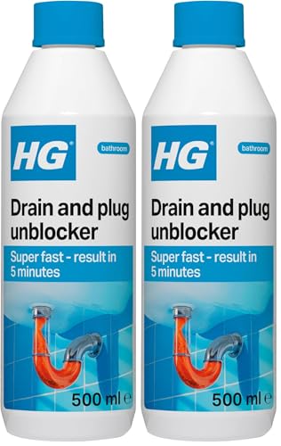HG Drain and Plug Unblocker, E...500ml) - 139050106 (Pack of 2) - down 32.53% (£4.34) to £9.00 from £13.34