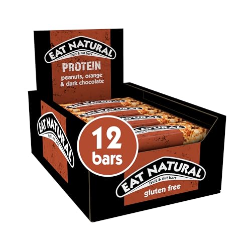Eat Natural Protein Peanuts, O...ange, Dark Chocolate, 12 x 40g - down 28.80% (£3.56) to £8.80 from £12.36
