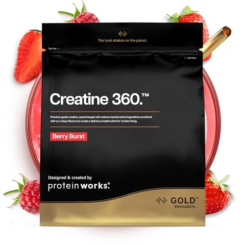 Protein Works | Creatine 360 -...Berry Burst, 60 Servings, 300g - down 20.57% (£3.70) to £14.29 from £17.99