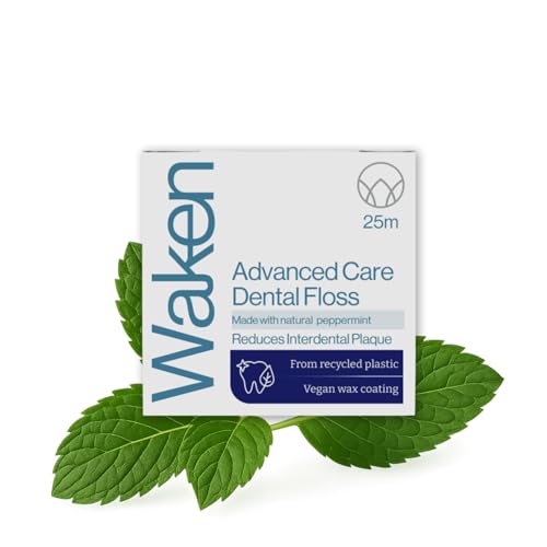 Waken, 25m peppermint Advanced...lly tested, vegan floss, white - down 50.00% (£1.75) to £1.75 from £3.50