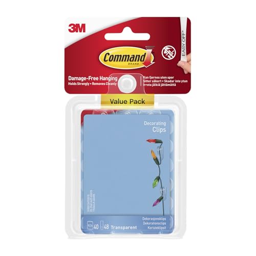 Command Decorating Clips, Valu...Adhesive - Damage Free Hanging - down 57.92% (£2.89) to £2.10 from £4.99