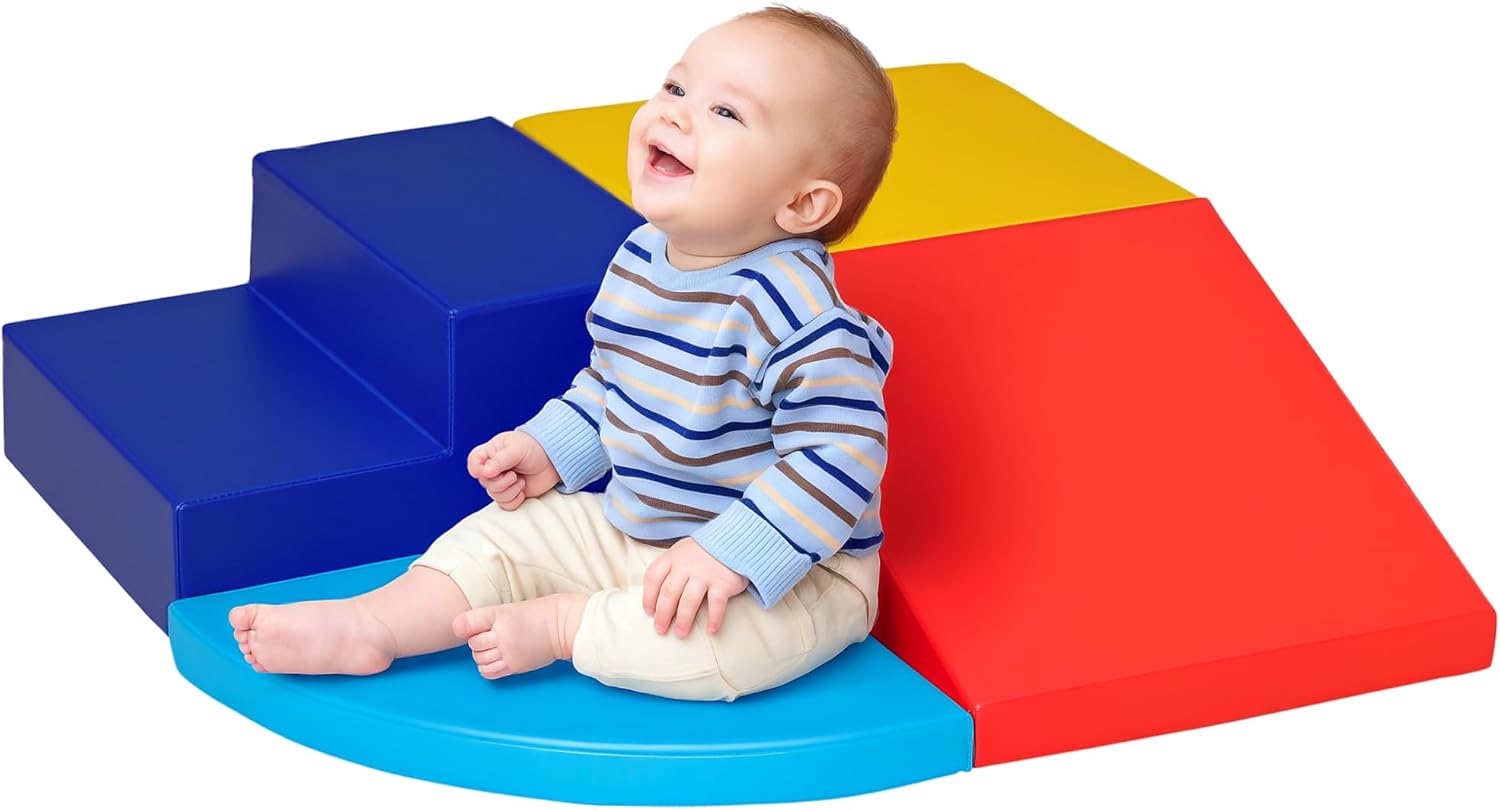 HOMCOM Soft Play 4-piece Climb...vity Toys for Baby Preschooler - down 27.17% (£14.94) to £40.05 from £54.99