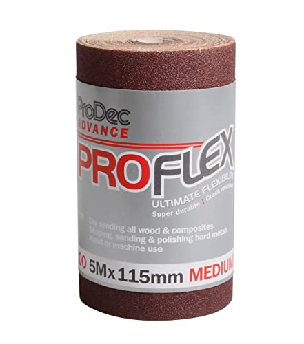 ProDec Advance 5m Roll 100 Gri...er, Metal and More, 115mm Wide - down 21.28% (£2.16) to £7.99 from £10.15