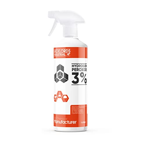 McKLords Hydrogen Peroxide 3%, 1 Litre - down 15.02% (£1.50) to £8.49 from £9.99