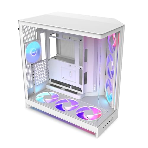 NZXT H9 Flow RGB+ - Dual-Chamber ATX PC Case - White - down 11.12% (£20.02) to £159.97 from £179.99