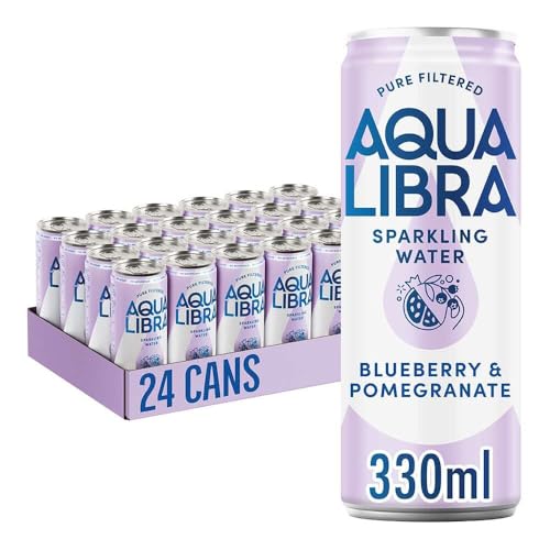 AQUA Libra Sparkling Water, Su...lories Blueberry & Pomegranate - down 29.41% (£5.00) to £12.00 from £17.00