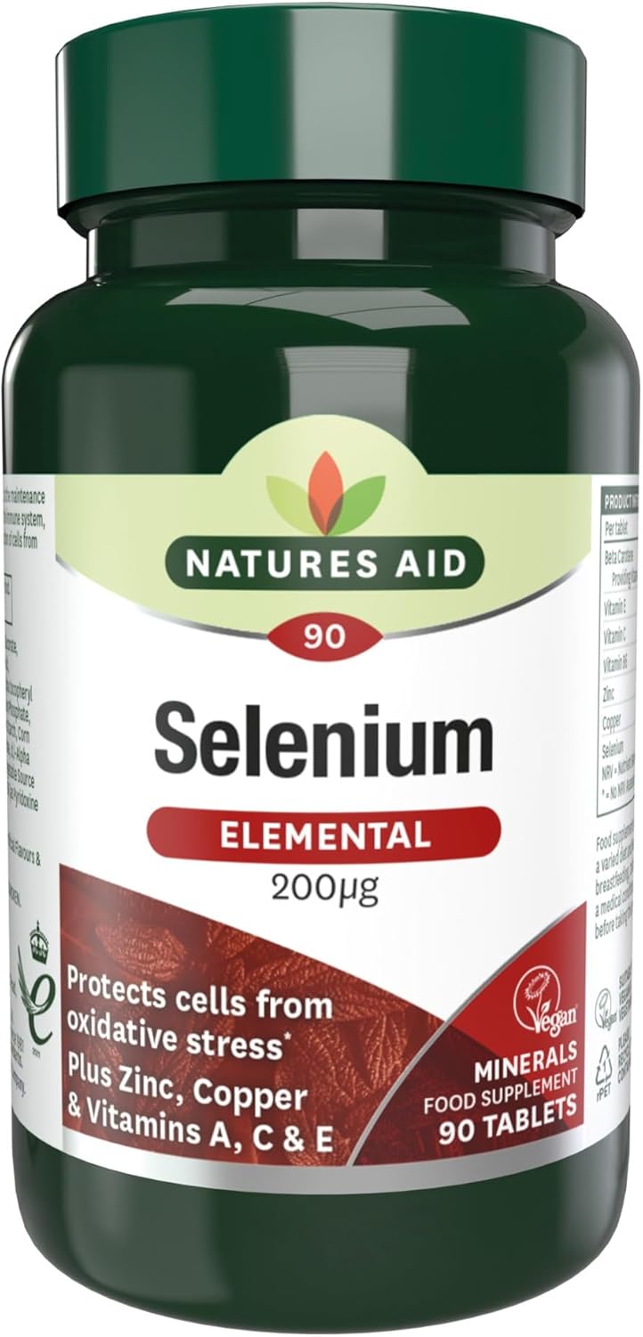 Natures Aid Selenium Tablets 2...atural Supplement - 90 Tablets - down 4.58% (£0.35) to £7.30 from £7.65