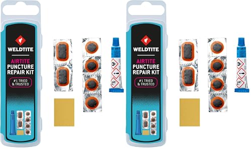 WELDTITE Airtite Bike Tyre Pun...ike Inner Tube Fix (pack of 2) - down 23.77% (£1.84) to £5.90 from £7.74