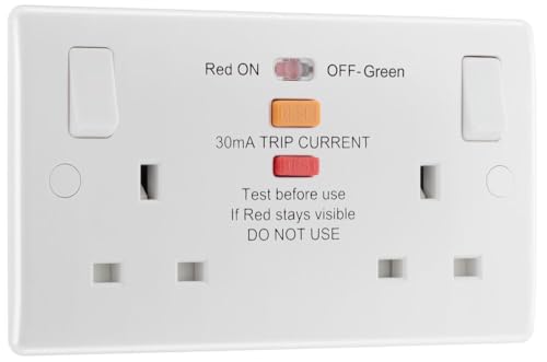 BG Electrical Double Switched ...d, Round Edge, 13A, 822ARCD-01 - down 85.53% (£65.26) to £11.04 from £76.30