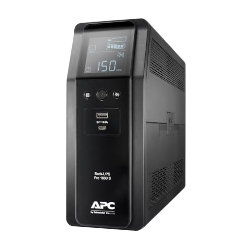 APC Back-UPS Pro - BR1600SI - ...erface, sinewave power output) - down 28.13% (£157.05) to £401.34 from £558.39