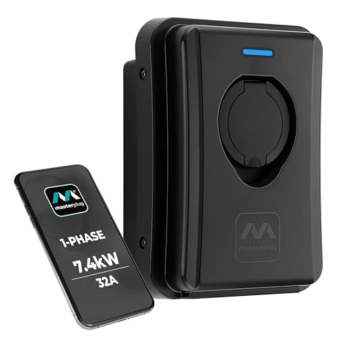 Masterplug Smart EV Home Wall ...IP55, 7.4kW, 32A, EVCM3SS7B-MP - down 28.57% (£100.00) to £249.99 from £349.99