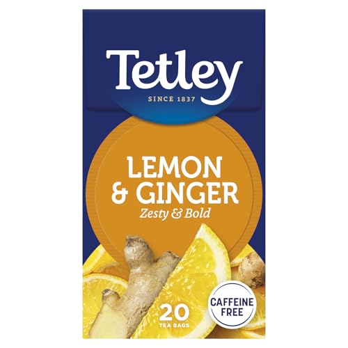 Tetley Zingy Lemon & Ginger He...ertified - 20 Teabags (1 Pack) - down 33.33% (£0.50) to £1.00 from £1.50