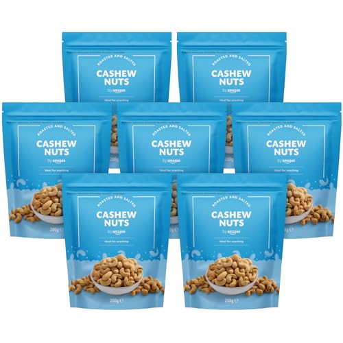 by Amazon Roasted and Salted C...t, 1400 gms (7 Packs of 200 g) - down 22.00% (£4.90) to £17.37 from £22.27