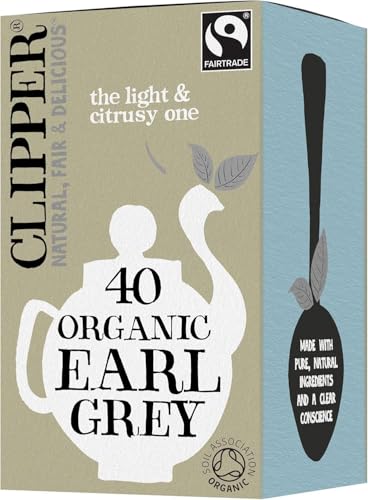Clipper Organic Fairtrade Earl Grey Black Tea 1 x 40 Teabags - down 24.24% (£0.80) to £2.50 from £3.30