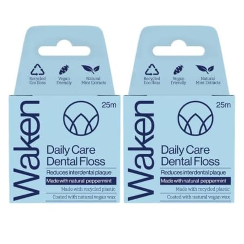Waken, 25m peppermint dental f...recyclable, white. (Pack of 2) - down 50.00% (£3.50) to £3.50 from £7.00