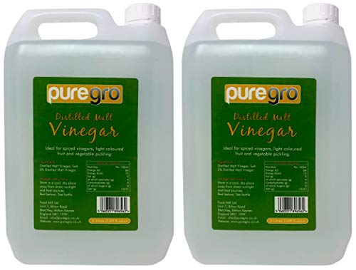 Puregro Distilled Malt Vinegar, 5 litres (Pack of 2) - down 18.27% (£2.19) to £9.80 from £11.99
