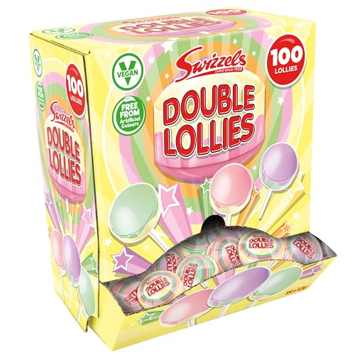 Swizzels Double Lollies Sweets...Vegan Friendly (100 Lollipops) - down 14.04% (£0.99) to £6.06 from £7.05