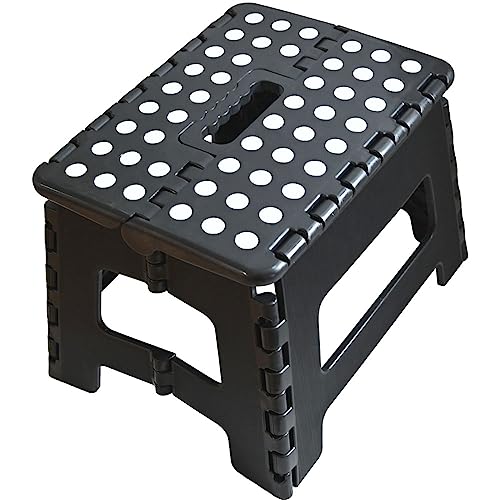 Armo® Folding Stool Step Down ...adder MAX Weight 150KG (Black) - down 15.55% (£1.32) to £7.17 from £8.49