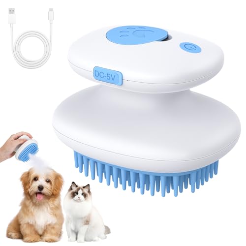 Euqvunn Cat Steam Brush, 3 in1...ong & Short-Haired Pets (Blue) - down 21.50% (£1.15) to £4.20 from £5.35