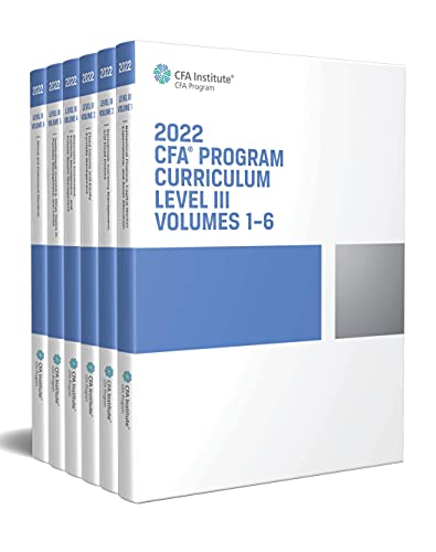 2022 CFA Program Curriculum Level III Box Set: 1-6 - down 10.00% (£2.54) to £22.86 from £25.40