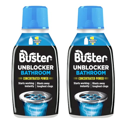 Buster Bathroom Drain Unblocker (Pack of 2 x 300ml) - down 39.09% (£3.08) to £4.80 from £7.88