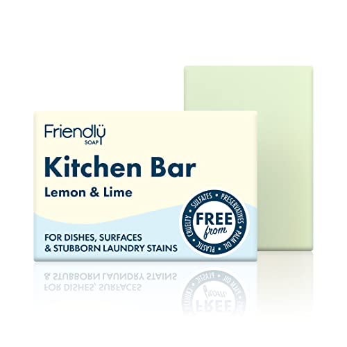 Friendly Soap Kitchen Bar - Lemon & Lime 95g-1 Pack - down 22.29% (£1.03) to £3.59 from £4.62