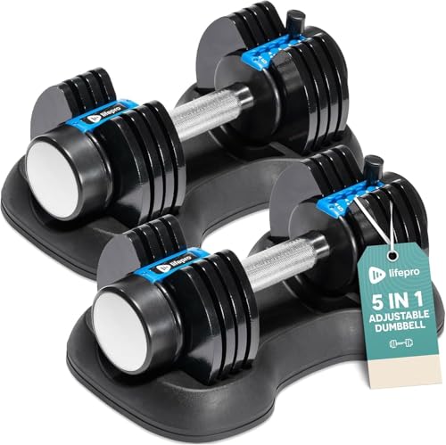 LifePro 2 x 11.34 kg/25 lbs Ad...Locking Mechanism For Home Gym - down 29.38% (£47.00) to £112.99 from £159.99