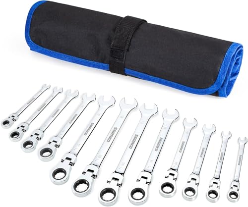 SORAKO Ratchet Spanner Set 12p...l Maintenance, SRW12H2, Chrome - down 36.27% (£11.37) to £19.98 from £31.35