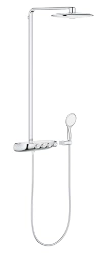 GROHE Colonne de douche Rainsh...température et de débit-Chrome - down 10.00% (£83.13) to £748.15 from £831.28