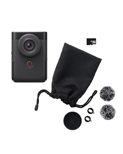 Canon PowerShot V10 Vlogging S...in Multi-position Stand, Black - down 45.78% (£193.39) to £229.00 from £422.39