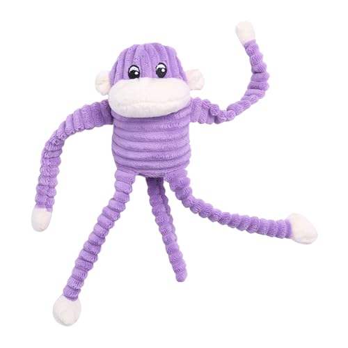 ZippyPaws Spencer Crinkle Monkey - Purple - Small - down 22.78% (£2.36) to £8.00 from £10.36
