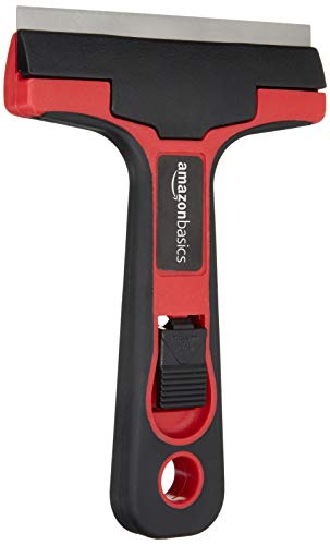 Amazon Basics 10.16 cm Glass and Tile Scraper with Soft Grip - down 15.06% (£0.53) to £2.99 from £3.52