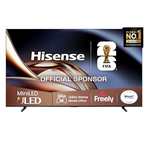 Hisense 100" 100U8QTUK MiniLED... with Freely, YouTube, Netflix - down 34.04% (£1,804.00) to £3,495.00 from £5,299.00