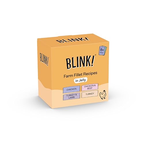Blink Cat Wet Food Farm Fillets Selection in Jelly 8x85g - down 25.00% (£2.20) to £6.60 from £8.80