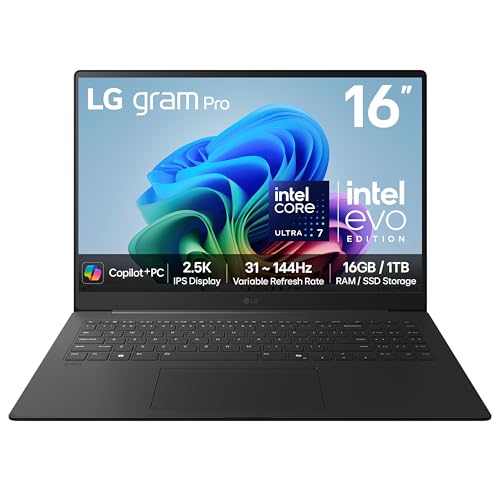 LG gram Pro 16Z90TS - 16 Inch ...Copilot+ PC, Metal Grey (2025) - down 24.06% (£409.07) to £1,290.92 from £1,699.99
