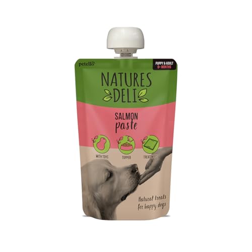Natures Deli Salmon Paste Dog ...t Reward Treat for Dogs - 100g - down 34.82% (£0.78) to £1.46 from £2.24