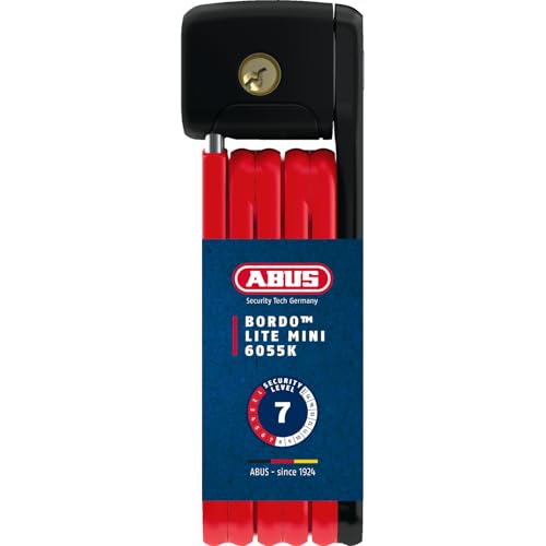 ABUS Folding Lock Bordo Lite Mini 6055/60, 60 cm, Red - down 31.72% (£14.27) to £30.72 from £44.99