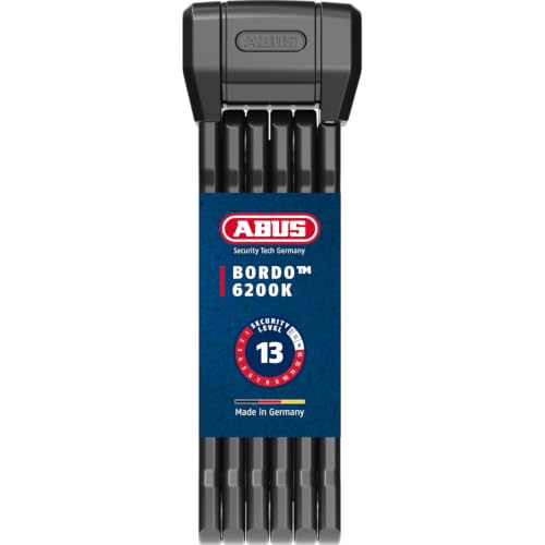 ABUS Folding Lock Bordo 6200K 90 SH, 94 cm, Black - down 21.47% (£21.82) to £79.80 from £101.62