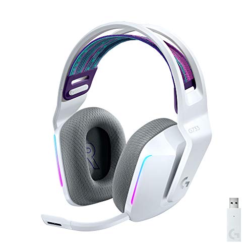 Logitech G G733 LIGHTSPEED Wir...attery life, 20m range - White - down 35.17% (£37.97) to £69.99 from £107.96