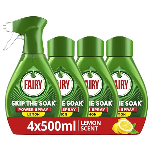 Fairy Skip the Soak Dish Power...Kit 1 Trigger + 4x500ML Refill - down 15.40% (£1.54) to £8.46 from £10.00