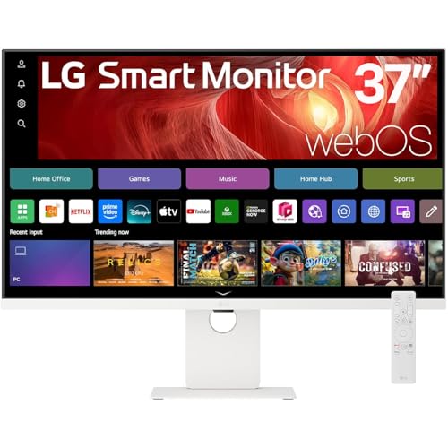 LG Smart Monitor U7 37U730SA-W...uetooth, Height, Swivel & Tilt - down 20.00% (£100.00) to £399.99 from £499.99