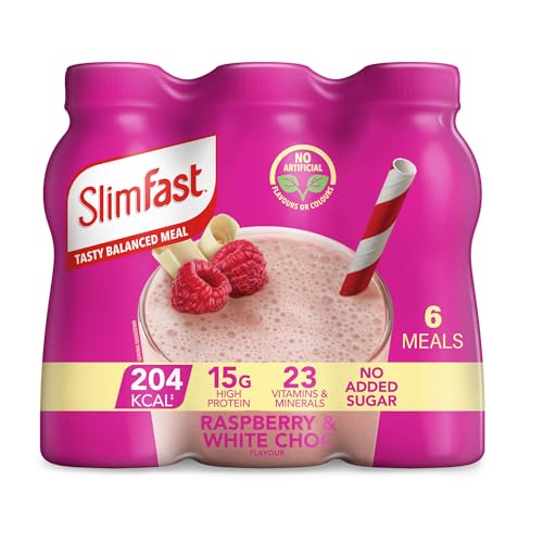 SlimFast • Raspberry + White C...Chocolate Flavour • 6 x 325 ml - down 50.00% (£5.50) to £5.50 from £11.00