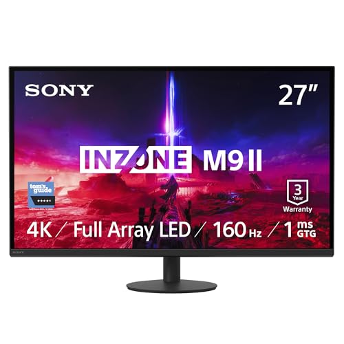 Sony INZONE M9II 27" 4K Ultra ...c - Adaptive Sync - VRR, Black - down 22.00% (£183.02) to £649.00 from £832.02