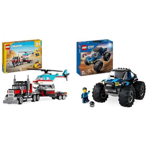 LEGO Creator 3in1 Flatbed Truc... Old Boys & Girls, Vehicle Set - down 16.19% (£4.46) to £23.08 from £27.54