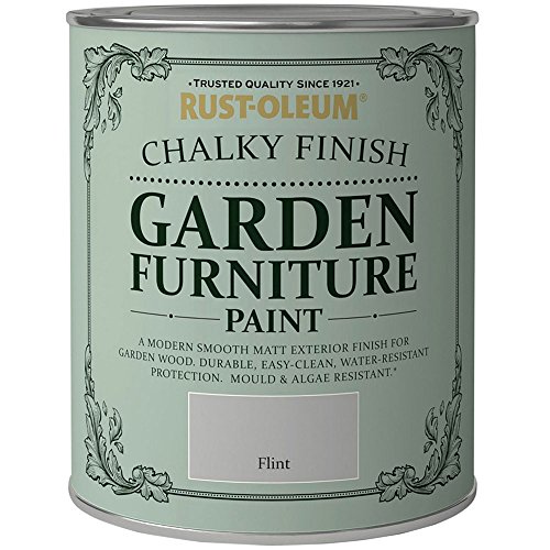 Rust-Oleum Chalky Finish Garden Furniture Paint Flint 750ml - down 38.91% (£7.00) to £10.99 from £17.99