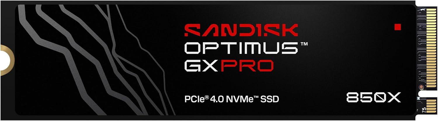 SANDISK OPTIMUS GX PRO 850X NV...ce Internal solid state drive) - down 32.71% (£196.25) to £403.74 from £599.99