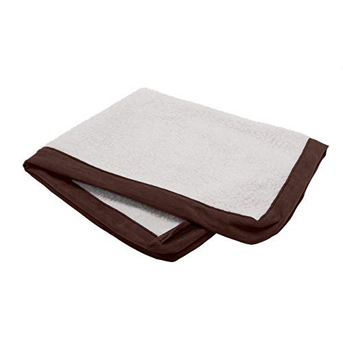 FurHaven Sherpa & Suede Mattre...cement Cover - Espresso, Large - down 18.02% (£3.50) to £15.92 from £19.42